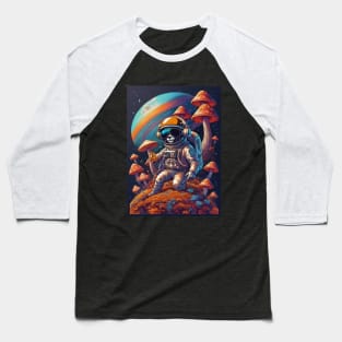 Psychedelic Dj Astronaut - Catsondrugs.com - astronaut, space, stars, galaxy, nasa, cool, planets, funny, universe, astros, astronomy, trippy, surreal, asteroidday, planet Baseball T-Shirt